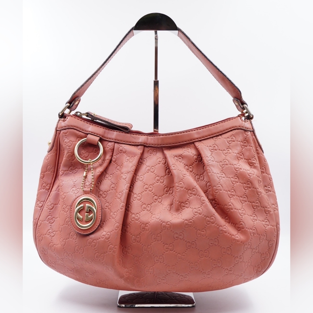 GUCCI Guccissima Sukey Hobo Rose
